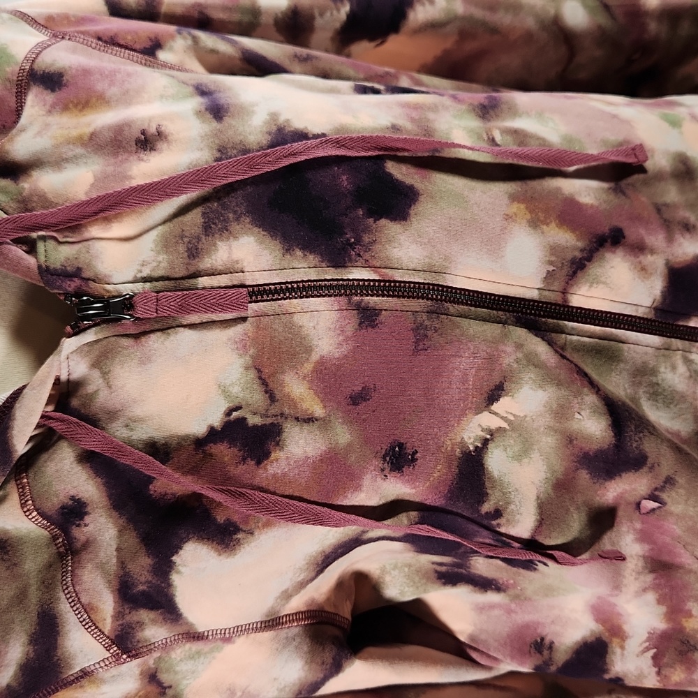 LOGO Lori Goldstein Giselle Tie-Dye Hooded Zip Tunic Jacket - Picture 5 of 12